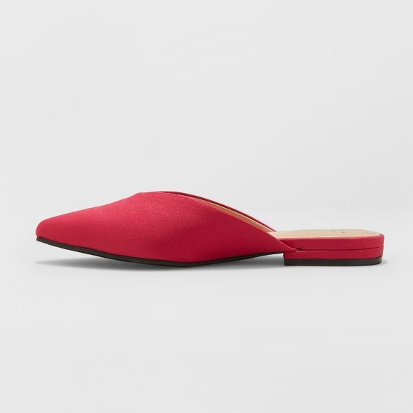 Women's Lan Faux Satin V Throat Backless Mules-6.5 - Picture 3 of 6